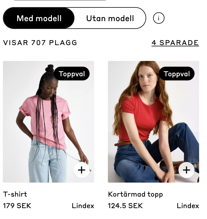 Med eller utan modell